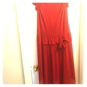 AGB red dress